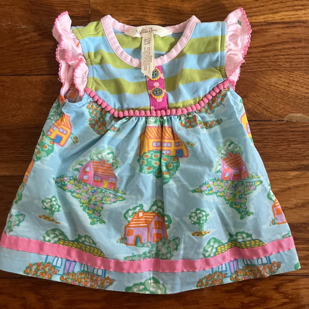 Matilda Jane baby girl dress. EUC Size 3-6 months
